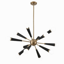 Load image into Gallery viewer, Zodiac Chandelier in Detail.