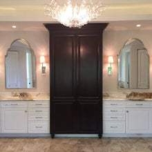 Load image into Gallery viewer, Quantum Chandelier in bathroom.