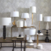 Load image into Gallery viewer, Athena Table Lamp in exhibition.