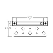 Load image into Gallery viewer, Contour Hardscape LED Step Light - line drawing.