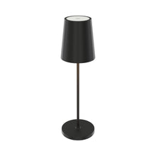 Load image into Gallery viewer, Glam Outdoor LED Rechargeable Table Lamp in Black.
