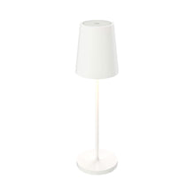 Load image into Gallery viewer, Glam Outdoor LED Rechargeable Table Lamp in White.