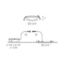 Load image into Gallery viewer, Access LED Recessed Light - line drawing.