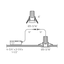 Load image into Gallery viewer, Element Indoor/Outdoor LED Recessed Light - line drawing.