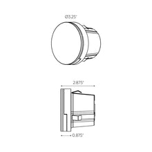 Load image into Gallery viewer, Pearl LED Step Light - line drawing.