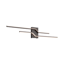 Load image into Gallery viewer, Lightning LED Wall Light in Black.
