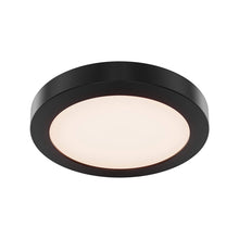 Load image into Gallery viewer, Radiance Round Indoor/Outdoor LED Flush Mount Ceiling Light in Black (9.13-Inch).