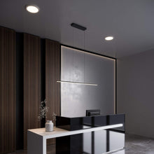 Load image into Gallery viewer, Radiance Round Indoor/Outdoor LED Flush Mount Ceiling Light in office.