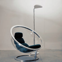 Load image into Gallery viewer, Mezzaluna LED Floor Lamp in living room.