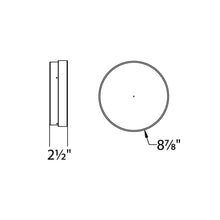 Load image into Gallery viewer, Dot LED Outdoor Wall / Ceiling Light - line drawing.