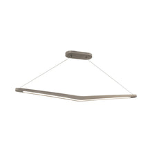 Load image into Gallery viewer, Alleron LED Linear Pendant Light in Brushed Nickel.
