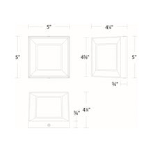 Load image into Gallery viewer, Argo Outdoor LED Wall Light - line drawing.
