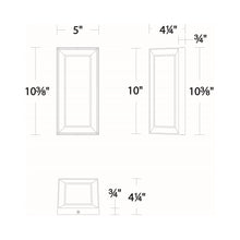 Load image into Gallery viewer, Argo Outdoor LED Wall Light - line drawing.