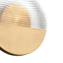 Load image into Gallery viewer, Crescent LED Wall Light in Detail.