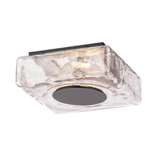 Load image into Gallery viewer, Cuboid Outdoor LED Flush Mount Ceiling Light in Detail.