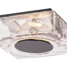 Load image into Gallery viewer, Cuboid Outdoor LED Flush Mount Ceiling Light in Detail.