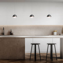 Load image into Gallery viewer, Dome LED Pendant Light in kitchen.