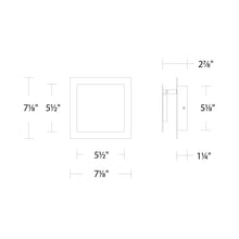 Load image into Gallery viewer, Greet LED Wall Light - line drawing.