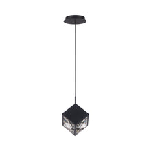 Load image into Gallery viewer, Ice Cube LED Mini Pendant Light in Black.