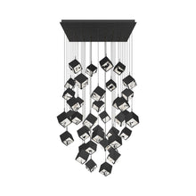 Load image into Gallery viewer, Ice Cube Square LED Multi Pendant Light in Black (41-Light).