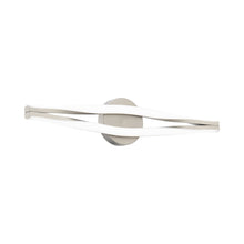 Load image into Gallery viewer, Jagger LED Bath Wall Light in Brushed Nickel.