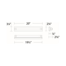 Load image into Gallery viewer, Jedi LED Vanity Wall Light - line drawing.