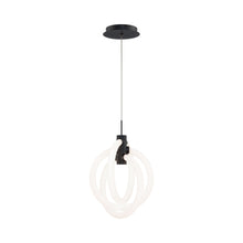 Load image into Gallery viewer, Knot LED Pendant Light in Black.