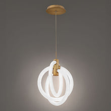 Load image into Gallery viewer, Knot LED Pendant Light in Detail.