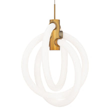 Load image into Gallery viewer, Knot LED Pendant Light in Detail.