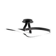 Load image into Gallery viewer, Mobius LED Flush Mount Ceiling Light in Black.