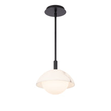 Load image into Gallery viewer, Moonstone LED Pendant Light in Detail.