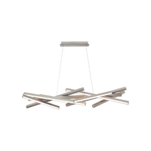 Load image into Gallery viewer, Parallax LED Chandelier in Brushed Nickel (Small).