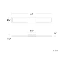 Load image into Gallery viewer, Peekaboo LED Bath Wall Light - line drawing.
