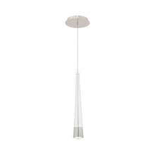 Load image into Gallery viewer, Quill LED Mini Pendant Light in Chrome.