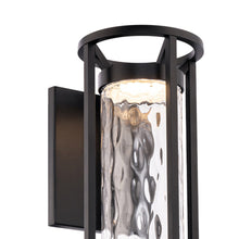 Load image into Gallery viewer, Roslyn Outdoor LED Wall Light in Detail.