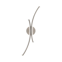 Load image into Gallery viewer, Tusk LED Wall Light in Brushed Nickel.