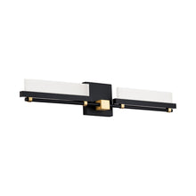 Load image into Gallery viewer, Two Fold LED Bath Wall Light in Detail.