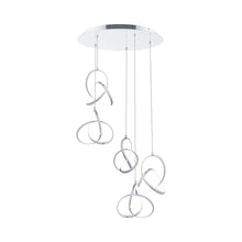 Load image into Gallery viewer, Vornado LED Multi Pendant Light in Chrome (5-Light).