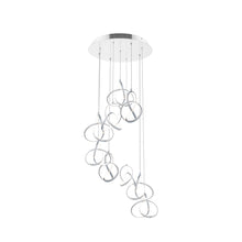 Load image into Gallery viewer, Vornado LED Multi Pendant Light in Chrome (9-Light).
