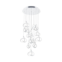 Load image into Gallery viewer, Vornado LED Multi Pendant Light in Chrome (15-Light).