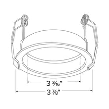 Load image into Gallery viewer, 3" Knife Edge Wood Ceiling Trim - line drawing.