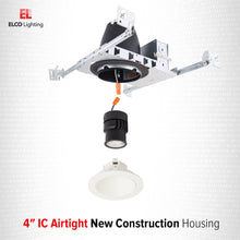 Load image into Gallery viewer, 4" New Construction IC Airtight Housing in Detail.