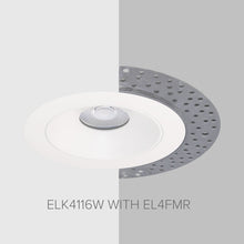 Load image into Gallery viewer, 4" Round Flush Mount Trim Adapter in Detail.