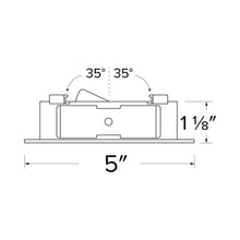 Load image into Gallery viewer, Flexa™ 4" Round Baffle - line drawing.