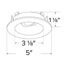 Load image into Gallery viewer, Flexa™ 4" Round Reflector - line drawing.