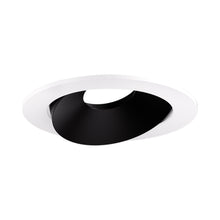 Load image into Gallery viewer, Pex™ 3" Round Directional Gimbal in Black with White Trim.