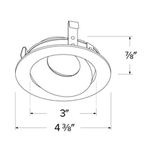 Load image into Gallery viewer, Pex™ 3" Round Directional Gimbal - line drawing.