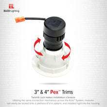 Load image into Gallery viewer, Pex™ 3" Square Adjustable Baffle in Detail.