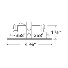Load image into Gallery viewer, Pex™ 3" Square Adjustable Reflector - line drawing.