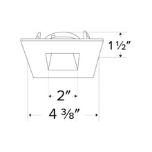 Load image into Gallery viewer, Pex™ 3" Square Reflector - line drawing.